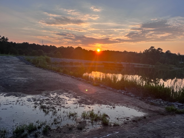Sunset over Wake County